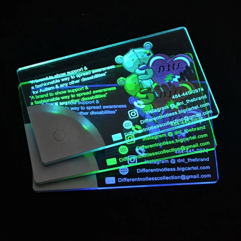 

Роскошная визитная карточка Linli с индивидуальным принтом, акриловая Женская визитная карточка, индивидуальная лазерная гравировка, уникальная женская визитная карточка