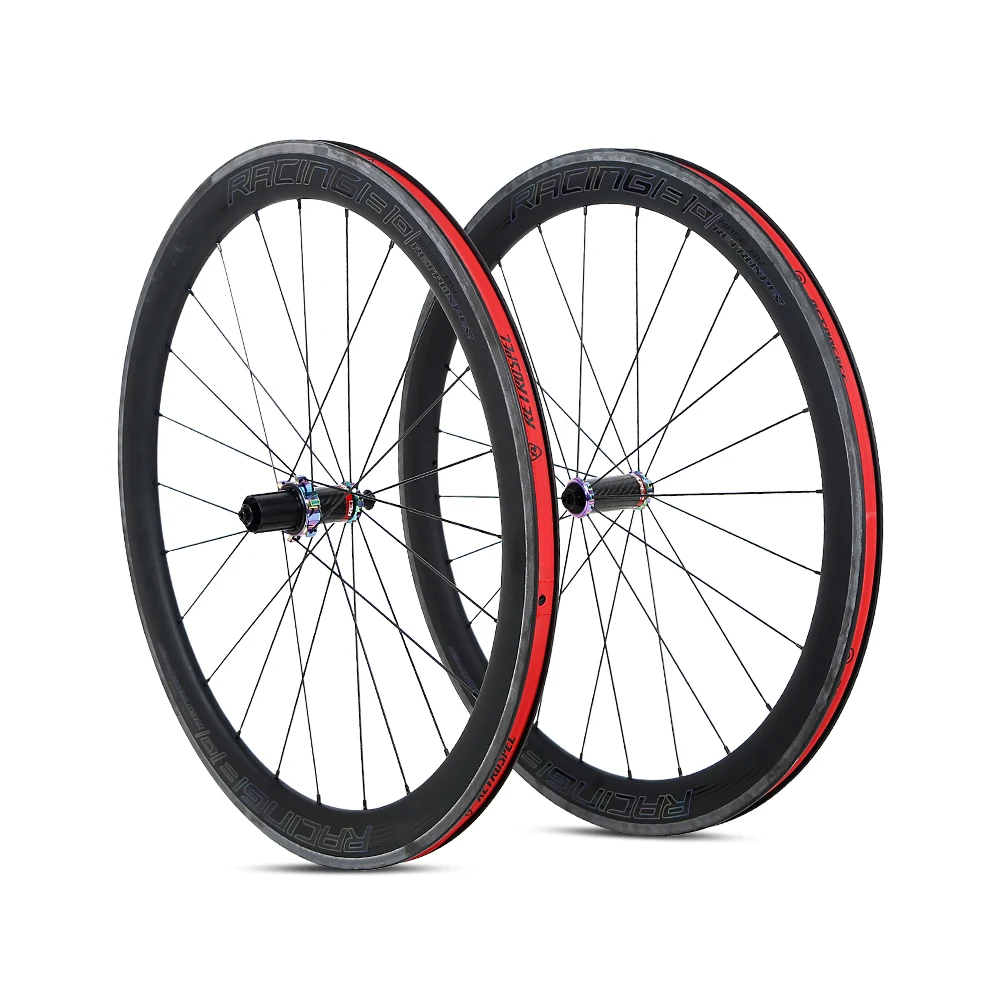 

Road Bike Full Carbon Wheel Set 700C Straight Pull 4 Bearing Wheels 50MM Disc Brake C Brake Bicycle Competitive Riding Rim