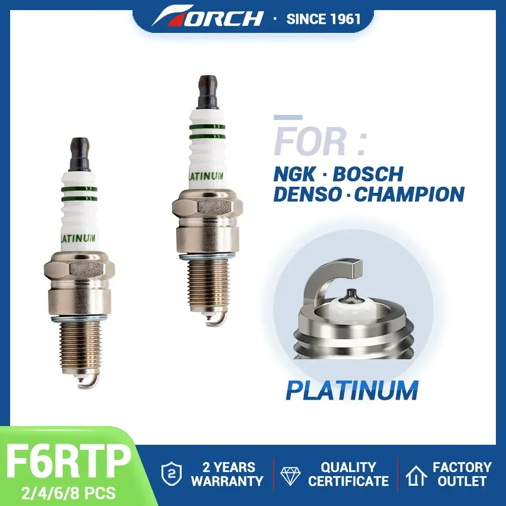 Фото 2-8 шт. Замена для BPR6EGP BPR6ES BPR6EVX BPR6E BPR6EP Denso W20TT TOYOTA 9091901147 9091901148 Платиновые свечи TORCH F6RTP №1