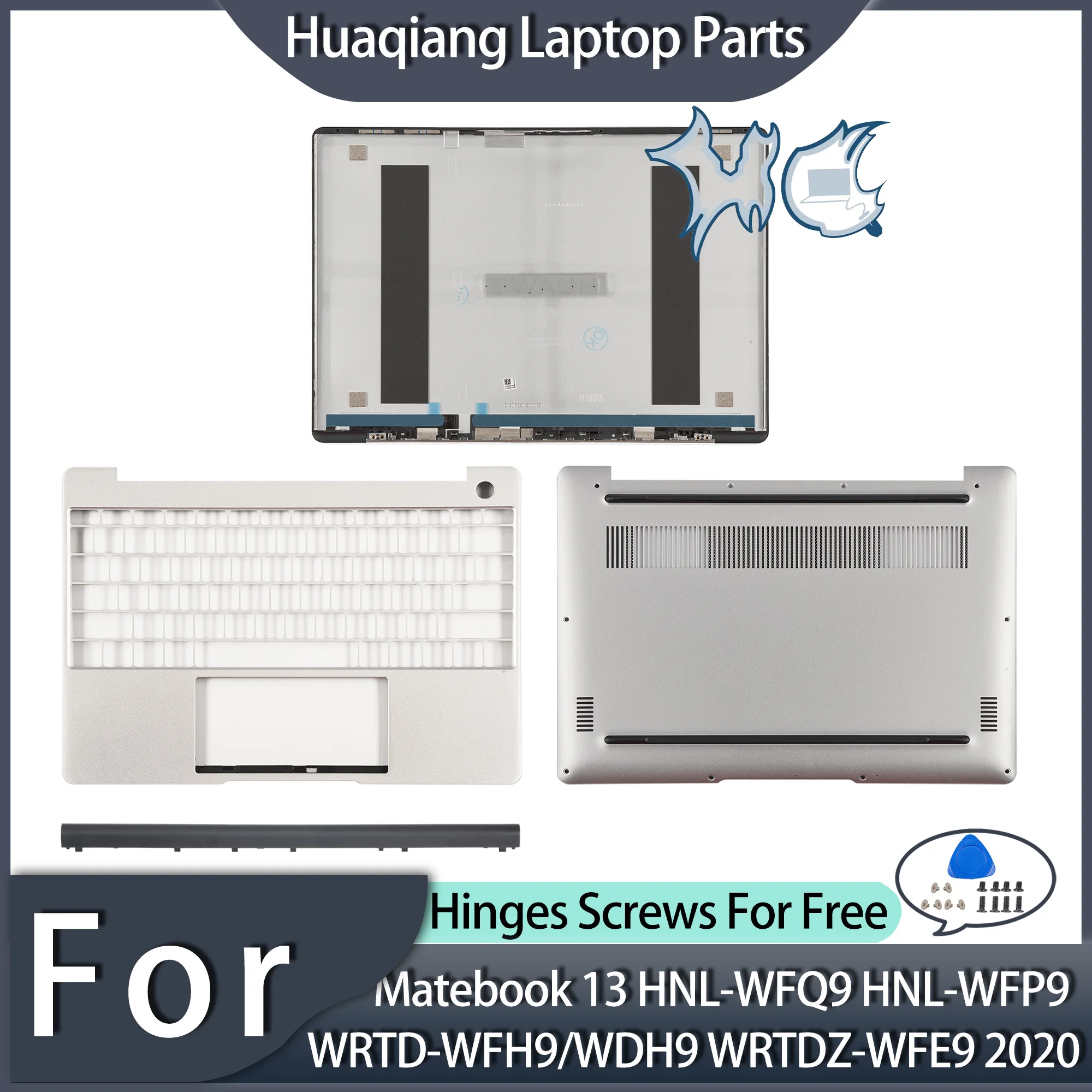 Задняя крышка для ноутбука/крышка на шарнирах/Упор рук/Нижняя Huawei MateBook 13 WRTD-WDH9 WFQ9