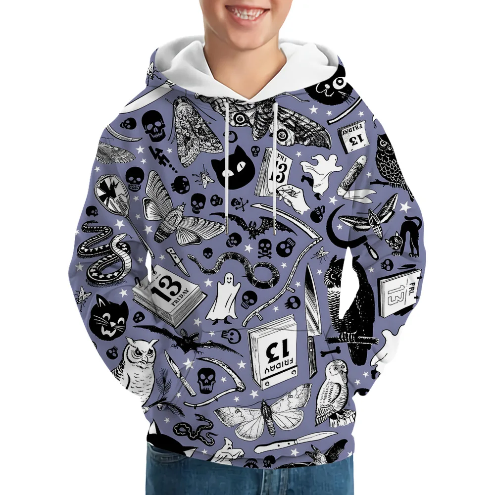 

Толстовка с капюшоном для вечевечерние НКИ на Хэллоуин, 2023