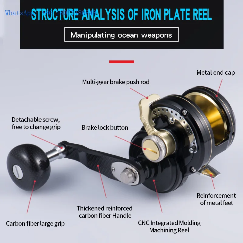 Рыболовное колесо 10 + 2 шарикоподшипник из нержавеющей стали 6 3: 1 металлическое