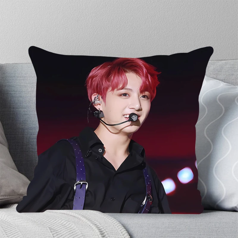 Тематический Квадратный Чехол Для Подушки KPOP Высококачественная Полиэстеровая