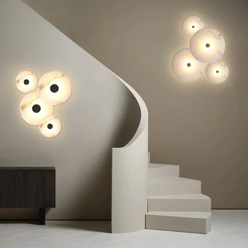 Круглая светодиодная настенная лампа с подсветкой