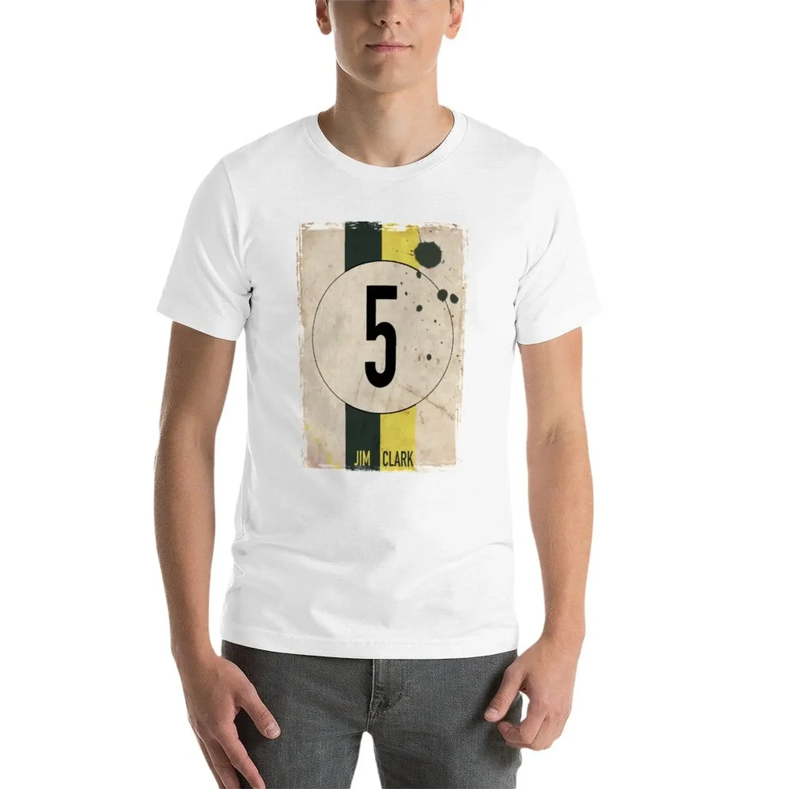 Футболка мужская летняя с принтом лотоса Джима Кларка и цифр