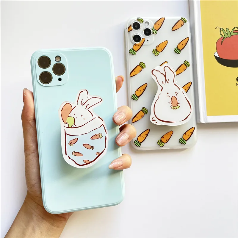 extendable phone holder cute tellphone grip holder for girls women universal mobile stand for korea japanese phone accessories free global shipping