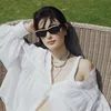 2023 New online celebrity Black Square Vintage Sunglasses Woman Luxury Brand Small Rectangle Sun Glasses Female Oculos De Sol 6