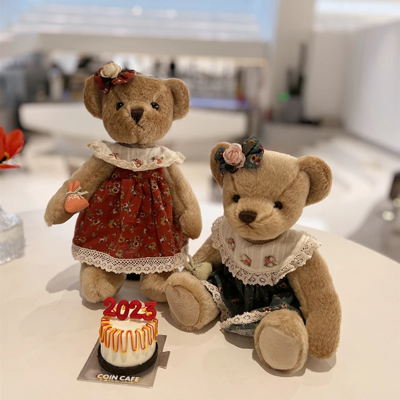 

Teddy Bear Plush Toys Stuffed Animals Doll with Movable Joints Special for Kids Girls Birthday Christmas Gifts Cute Room Decor