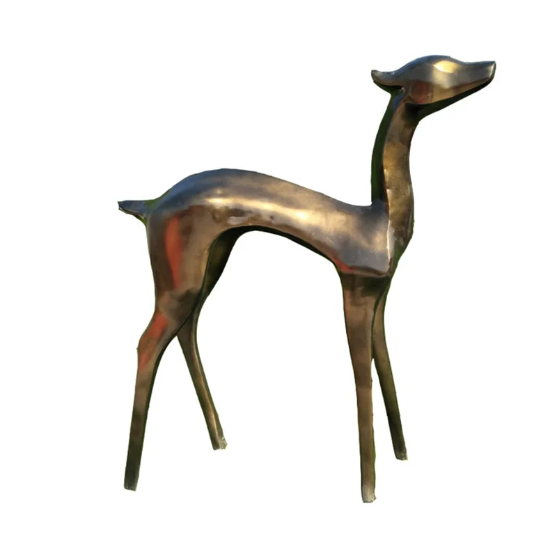 

Upgrade version can be customized special-shaped abstract sika deer animal sculpture resin crafts outdoor park decoration