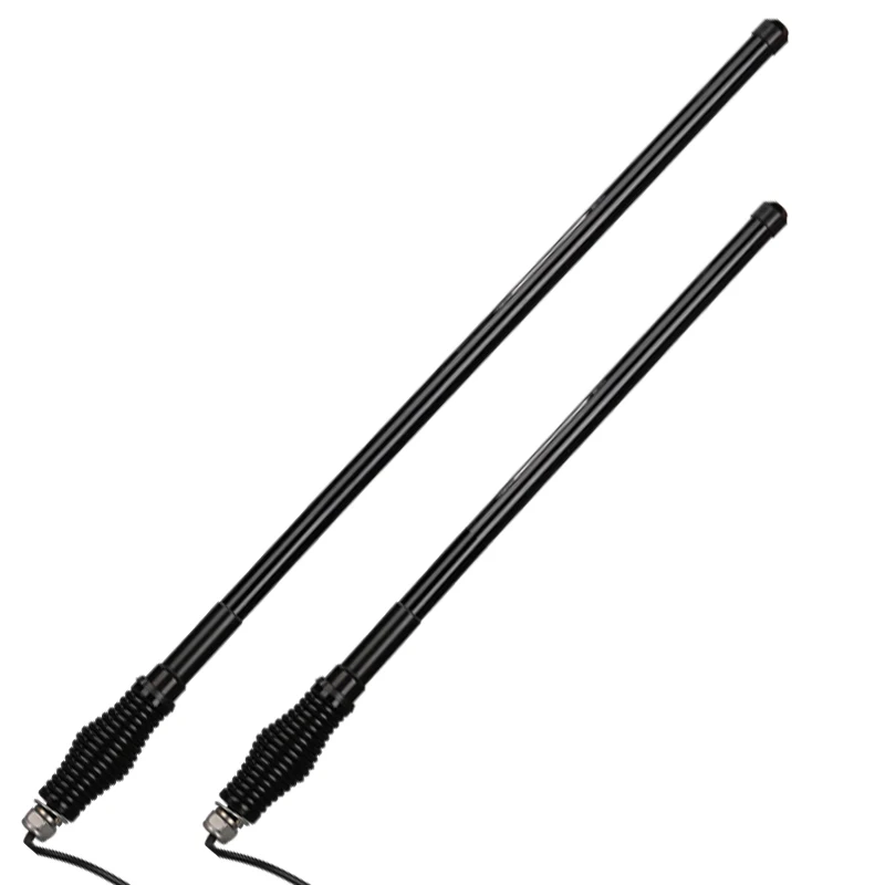 

Vhf or Uhf Fiberglass Mobile Antenna Fiber Glass Whip Spring Barrel Base Loaded Car Antenna