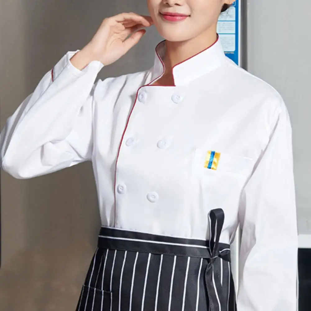 

Мужская униформа, полезная однотонная рабочая одежда, дышащая униформа официанта для еды