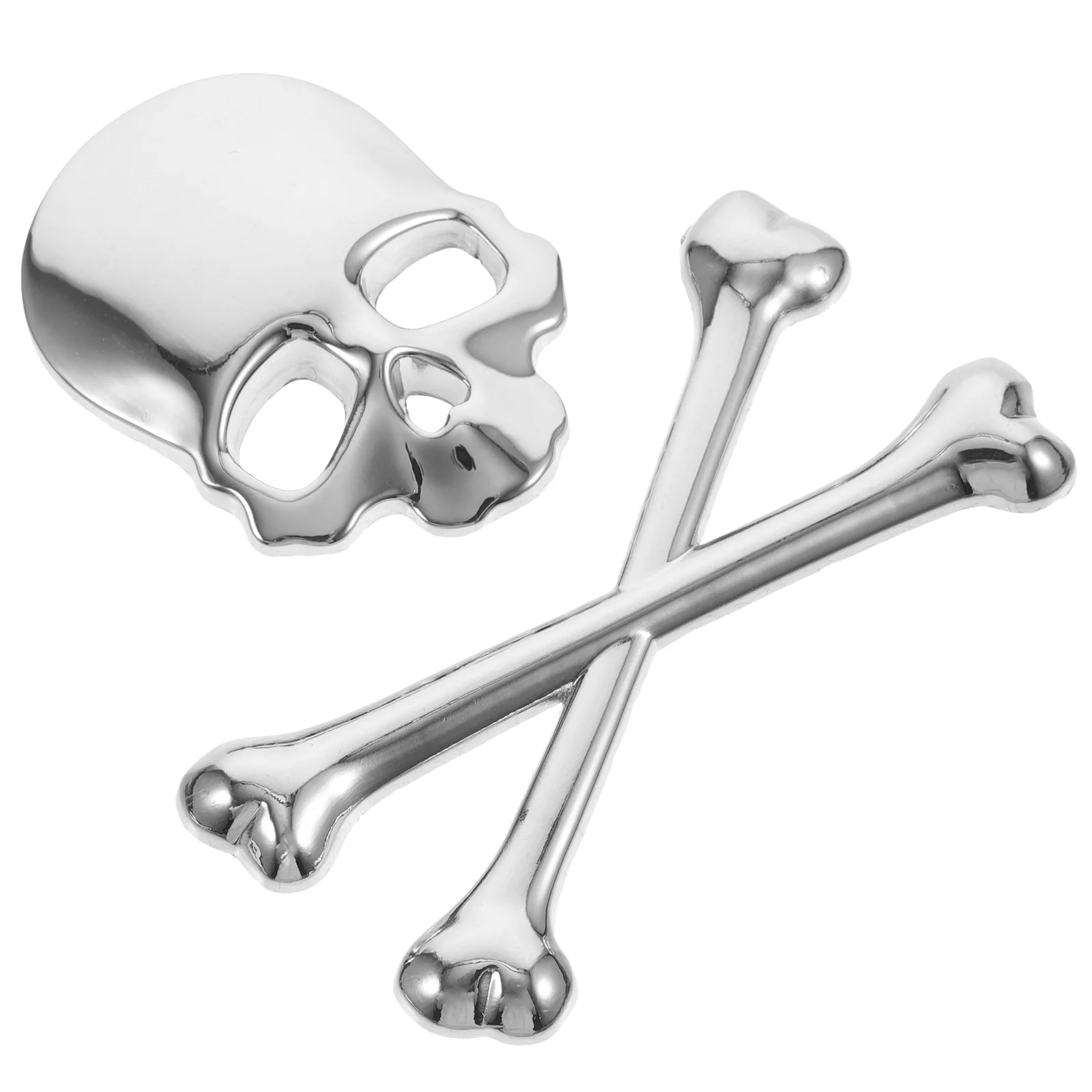 Трафарет с черепом и скрещенными костями металлический логотип автомобиля