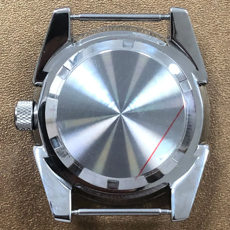 43mm Watch Case Fine Stainless Steel Case Aluminum Ring Mouth Black Internal Shadow Sapphire Glass Fit NH35 NH36 Movement