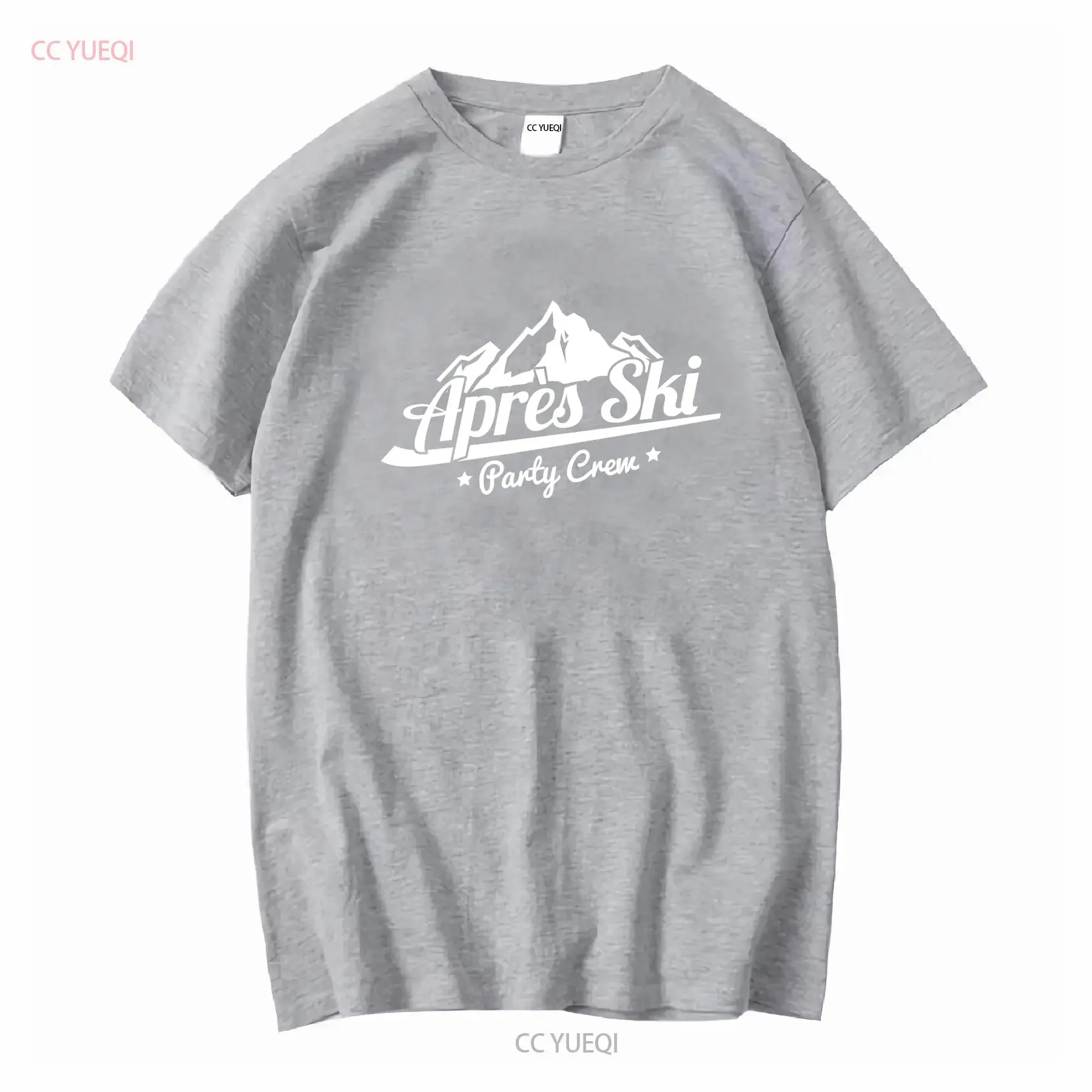 Фото Predisk Ski Party Crew Футболка Fun CulT Skiing Mountains Drinking Vacation S 5XL винтажная стираная уличная дизайнерская одежда homme №4