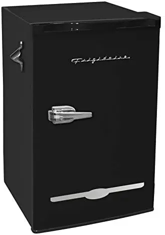 

Retro Bar Fridge Refrigerator with Side Bottle Opener, 3.2 cu. Ft, Coral