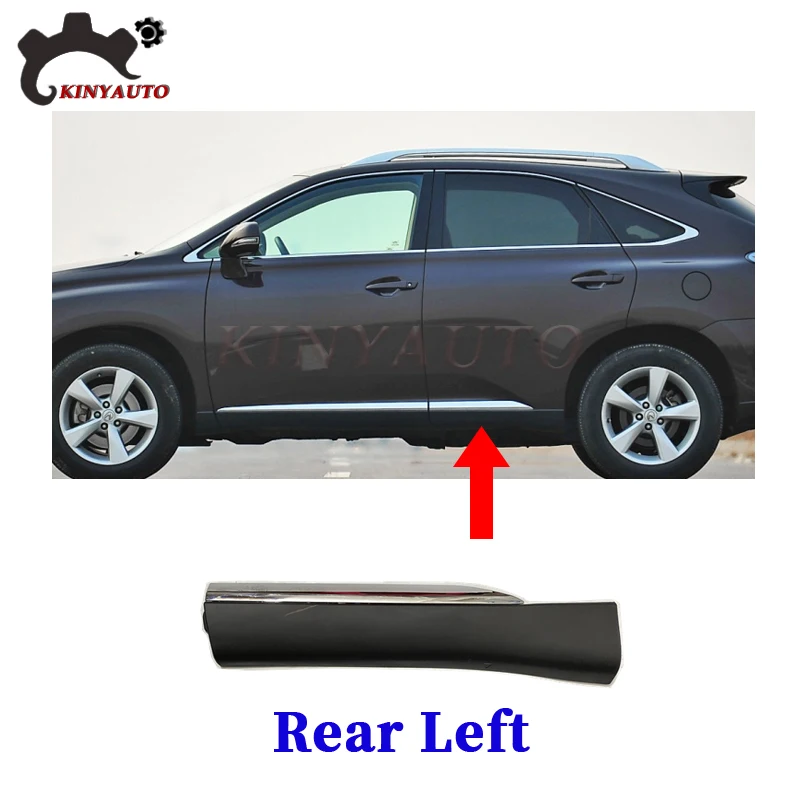 

Для Lexus RX270 350 450 2008-14: Хромированные накладки на боковые двери (передние и задние), защитные накладки от царапин, аксессуары для автомобиля