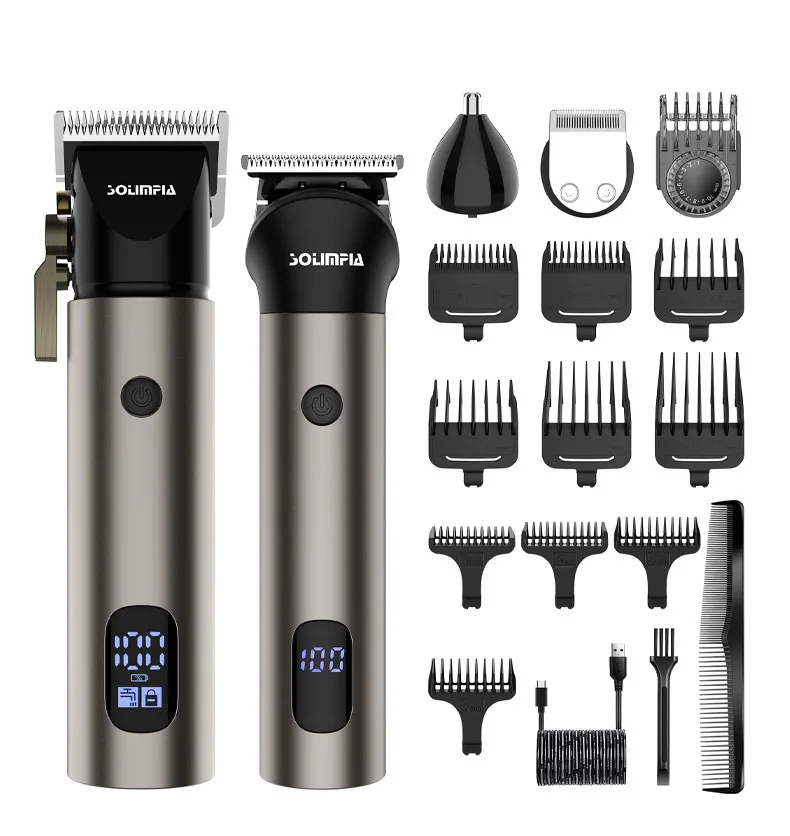 

surker electric hair trimmer USB rechargeable clipper 3 in 1 oil head clipper haircut machine whitening hair carving nasal