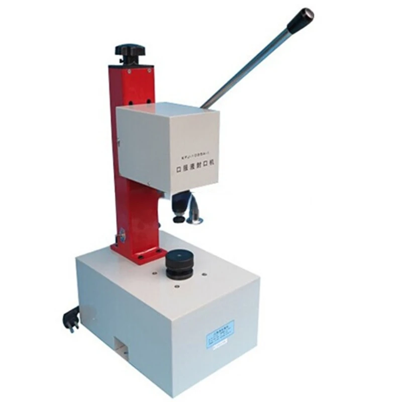 

Tabletop Manual Small Vial Oral Liquid Capping Machine For Glass Bottle