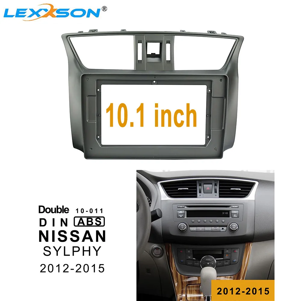 

10,1 дюймовая Автомобильная панель для NISSAN SYLPHY 2012-2015, двойная Din Автомобильная рама для Dvd-плеера, крепление для приборной панели, установочная отделка, комплект панелей