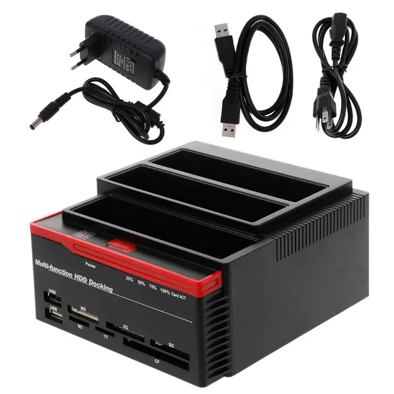 

USB to IDE Dual Slots External Hard Docking Station for