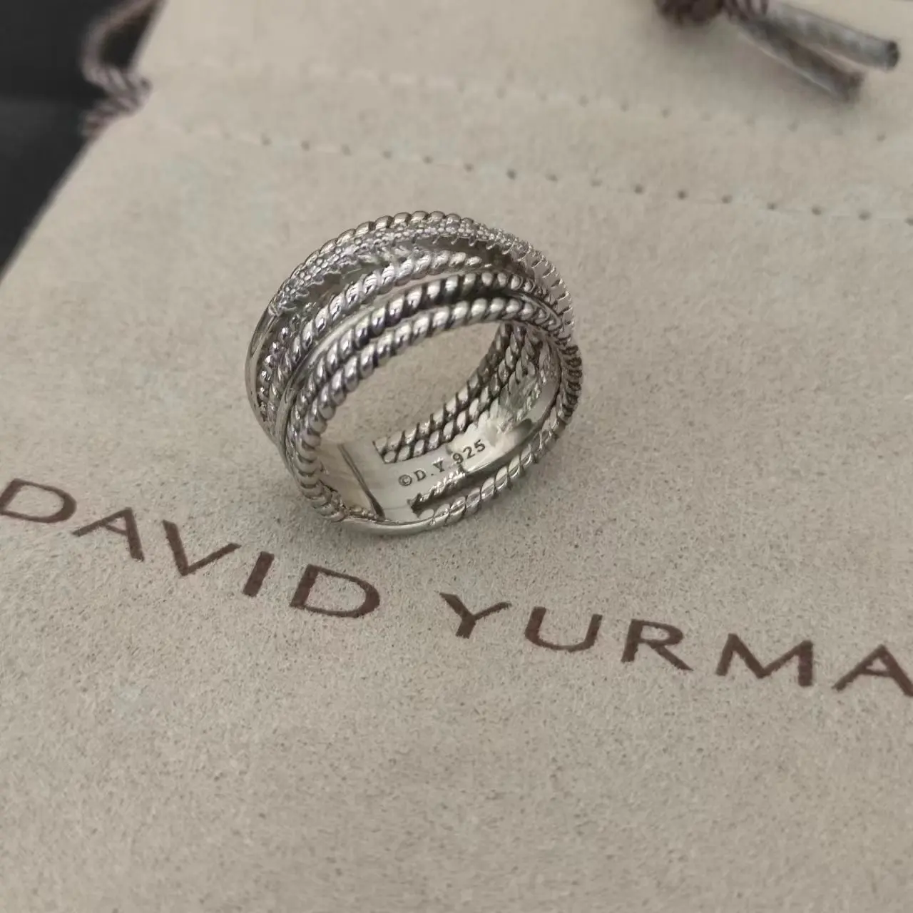 DY David Yurman Cable Collectibles® Stack Ring in Sterling Silver