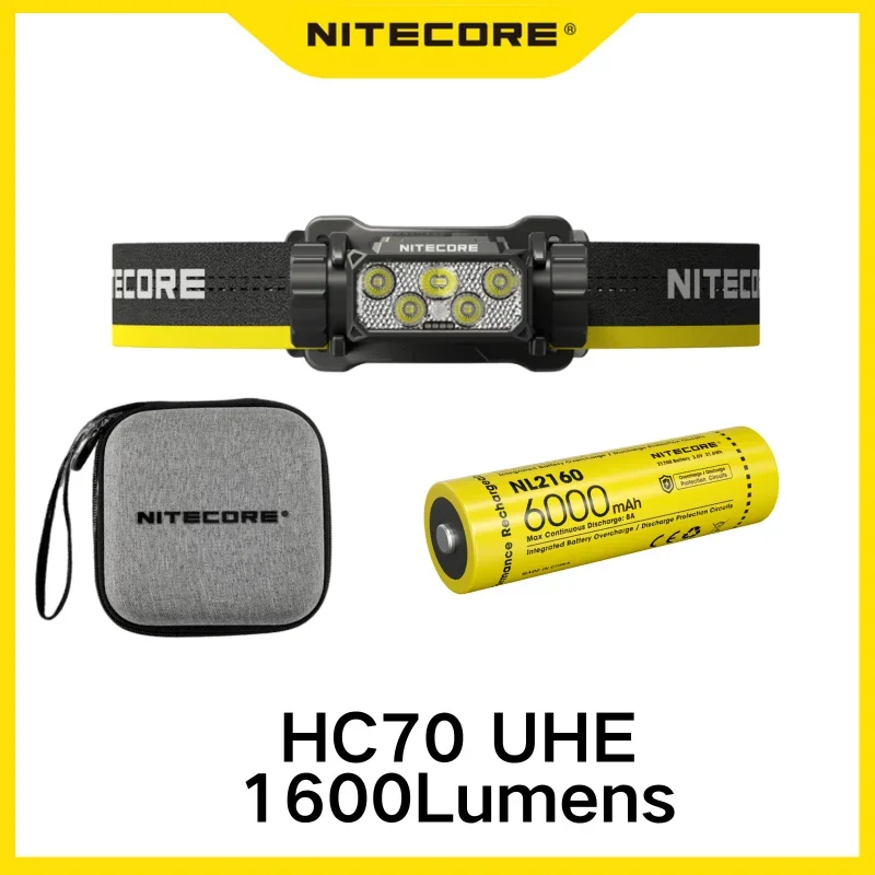 

NITECORE HC70 UHE налобный фонарь белый + красный свет