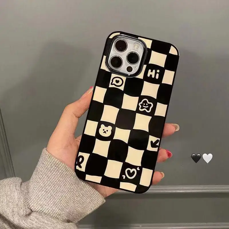 Мягкий чехол из ТПУ с мультяшной сеткой для iPhone 13 Pro Max 12 11 XR 7 8 6 6S Plus X XS |