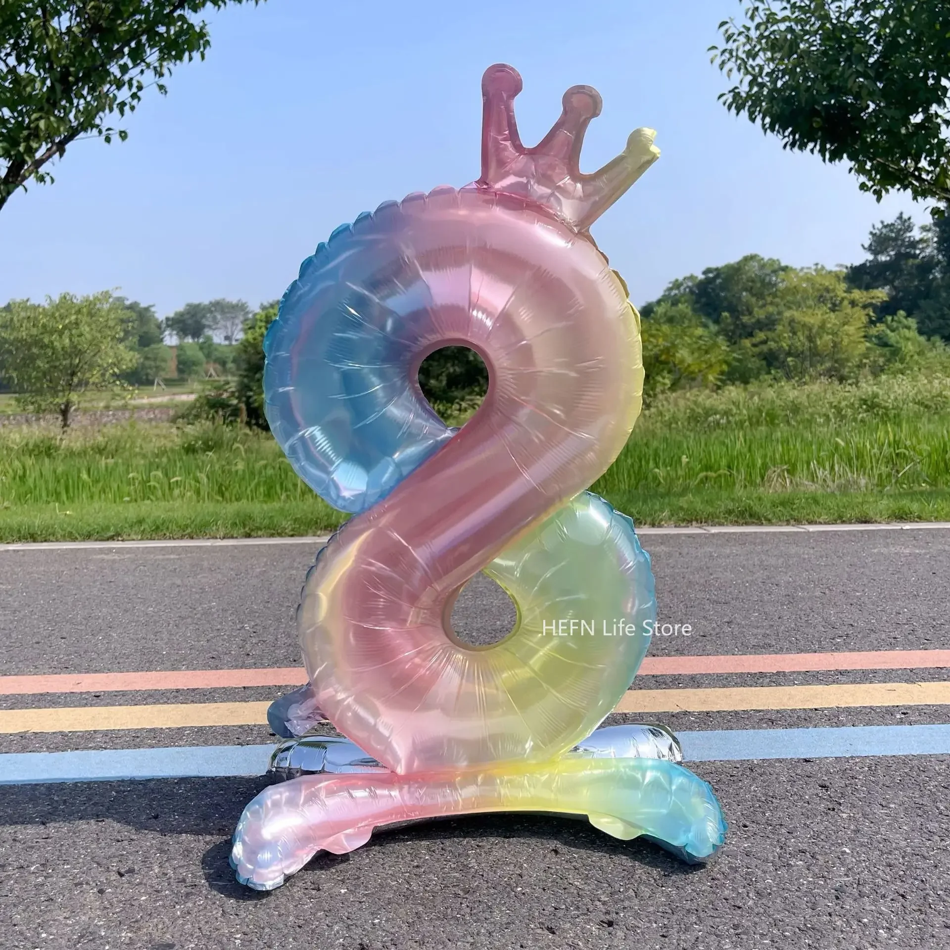 Цифровые воздушные шары MOONBIFFY, короны, 3 штуки