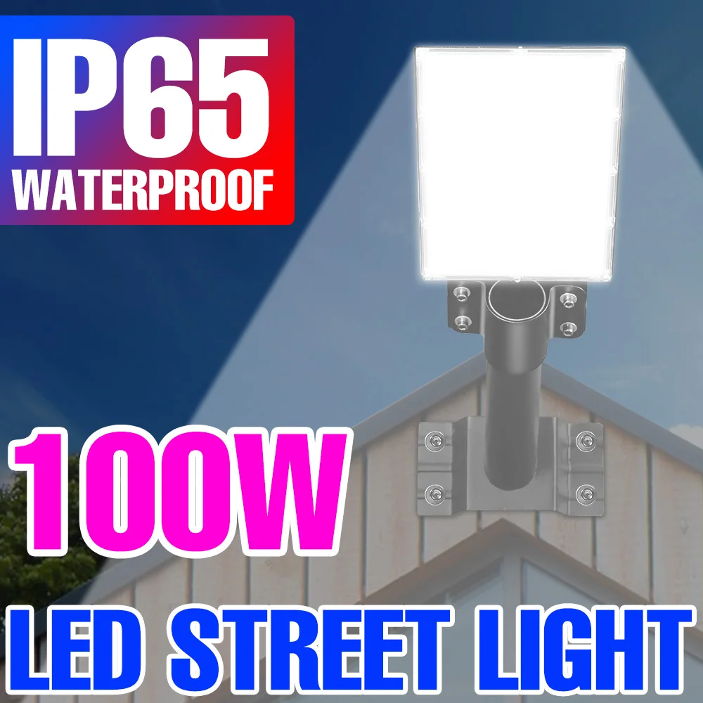 

100W LED Street Lamp Reflector Floodlight IP65 Waterproof Outdoor Spotlight For Garden Lighting 220V Led Exterior Flood Light