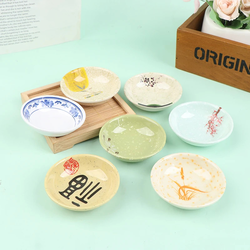 

Play House Imitation Ceramic Small Bowl Small Dish Doll House Mini Kitchen Dollhouse Supply