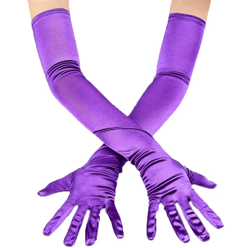 

Satin Long Gloves Women Performance Gloves Dance Gloves Wedding Gloves