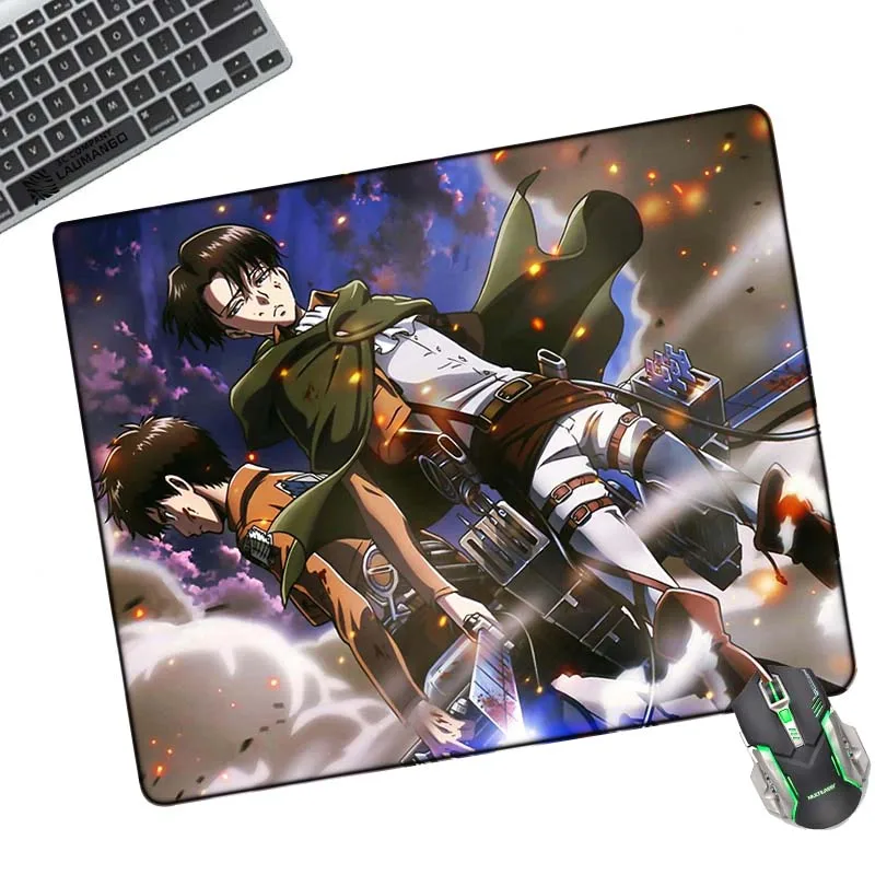 

Attack On Titan Computer Desk Pad Mouse Mat Gaming Laptops Gamer Cabinet Mousepad Pc Mats Keyboard Accessories Carpet Anime Mice