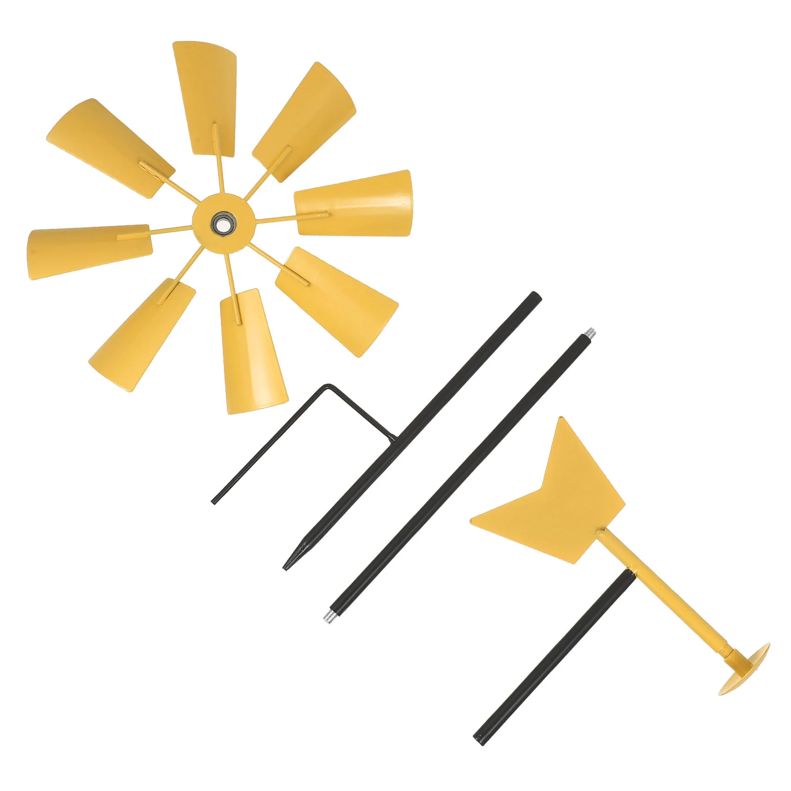 

Rotating Windmill Park Pinwheel Crafts Kids Outdoor Decorative Iron Yard Winnower Ornaments