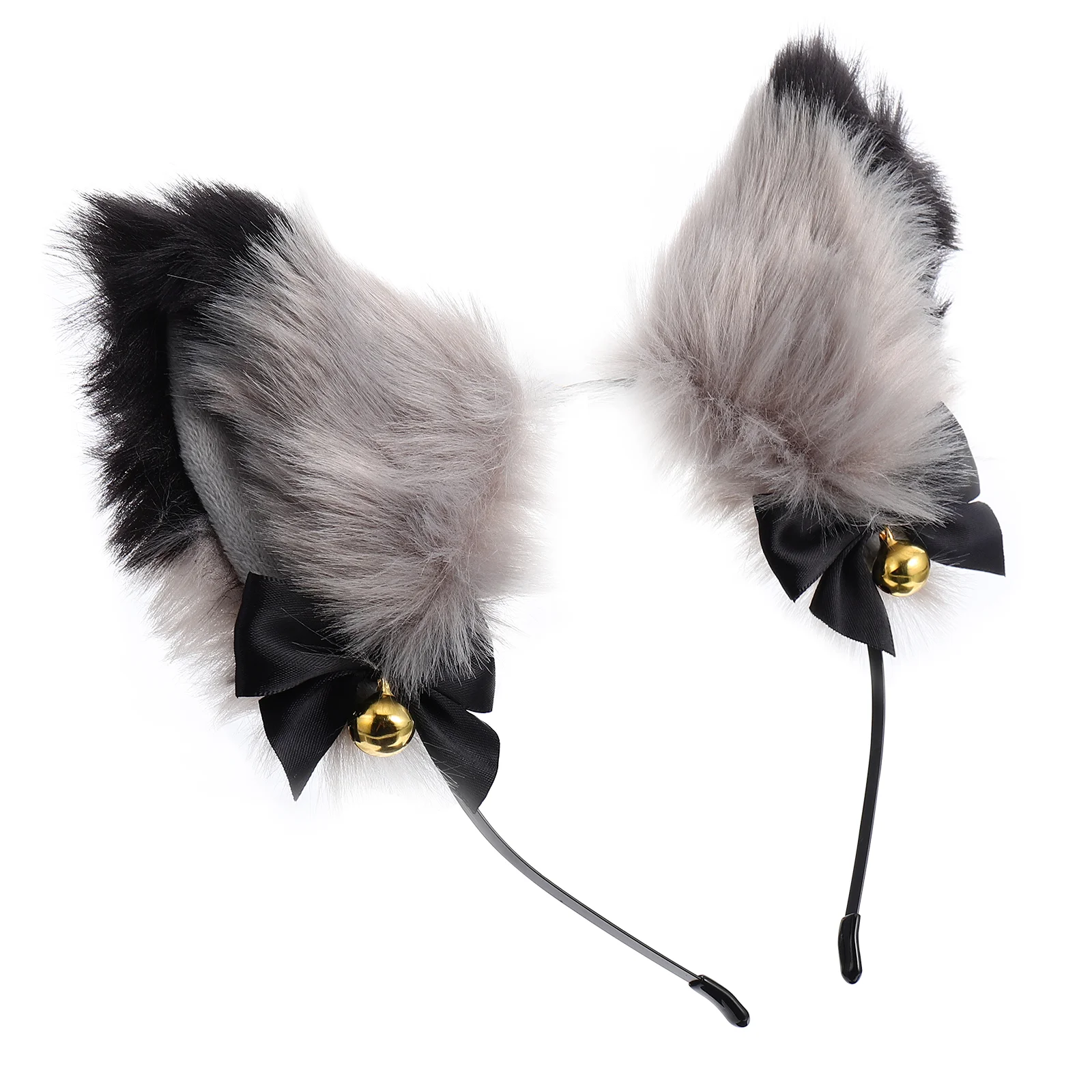 

Plush Ears Headband with Golden Bells Creative Headdress Party Supplies