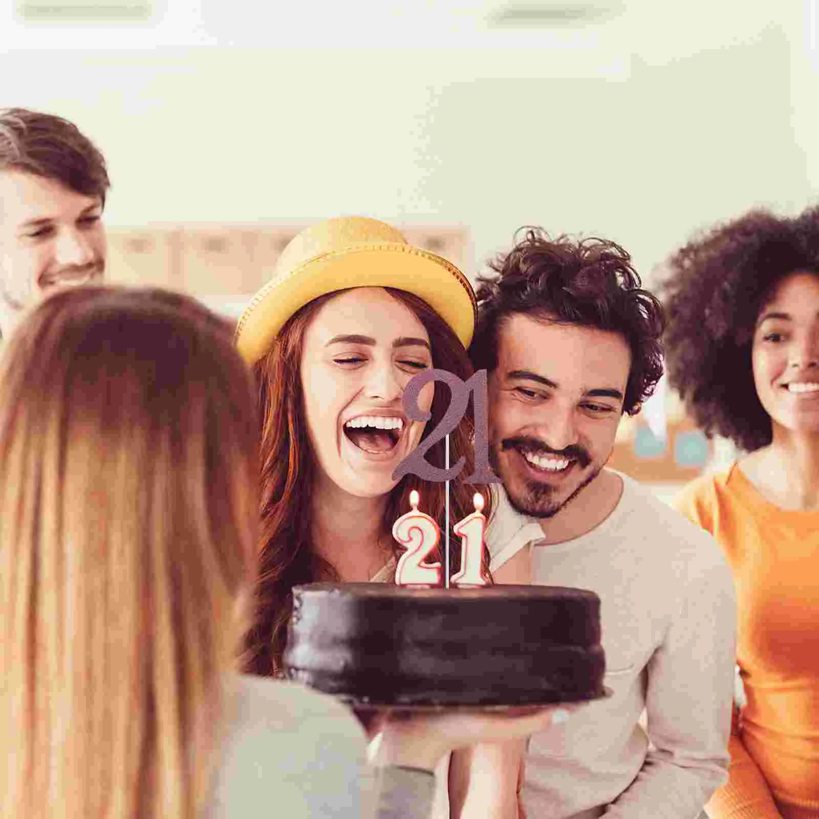 10 шт. вставка для дня рождения на 21 год красивые флажки торта изысканные