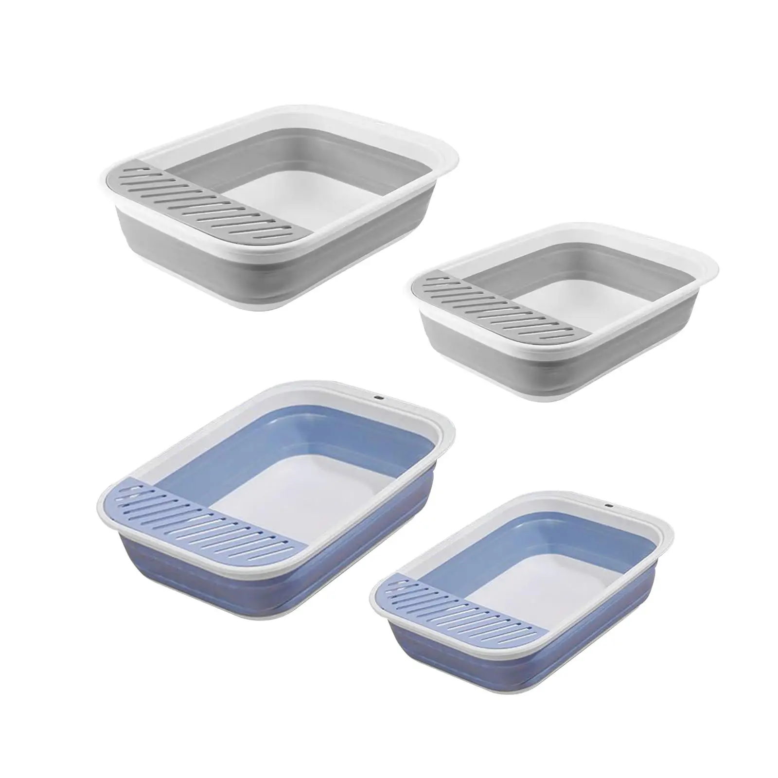 Folding Portable Semi Enclosed Kitten Potty Toilet Travel Litter Box In Car For Rabbit Small Dogs Easy To Clean