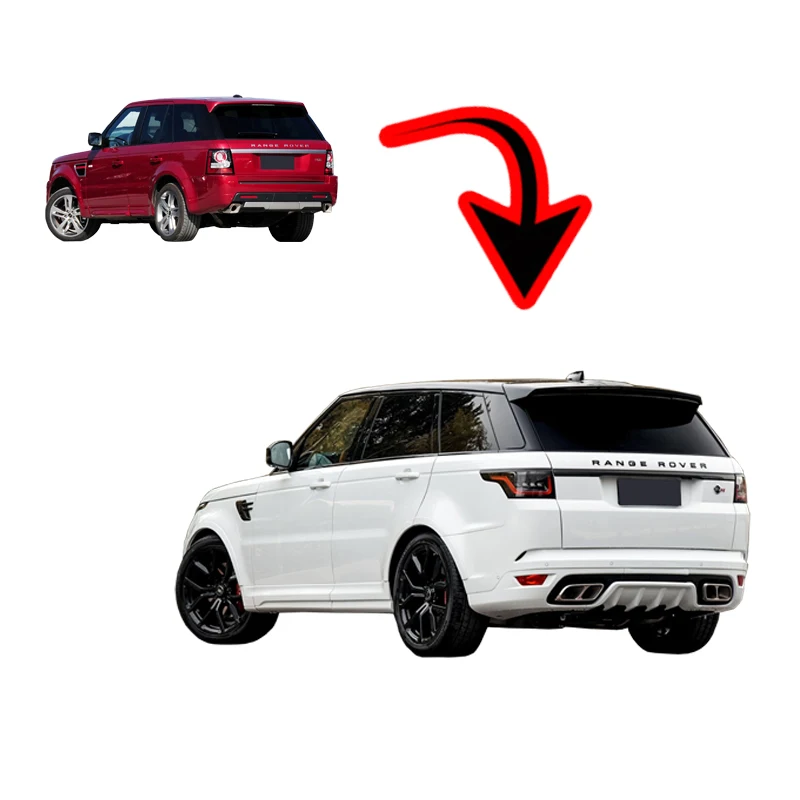 Фото REYNA для Land Rover Range Rover SVR 2018-2022, обновленный комплект, совместимый с автомобильными бамперами Sport Focused 2005-2012 гг. №5