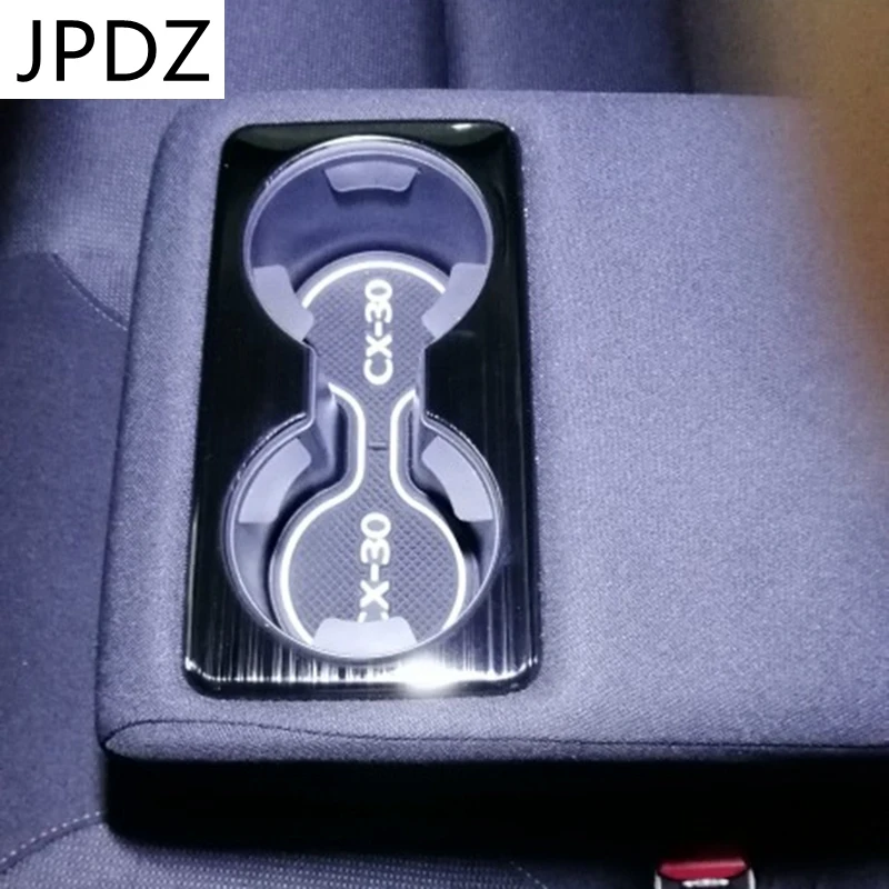 

Car Rear Seat Water Cup Decoration Cover Armrest Box Water Cup Decoration Frame for Mazda CX-30 CX30 2020 2021