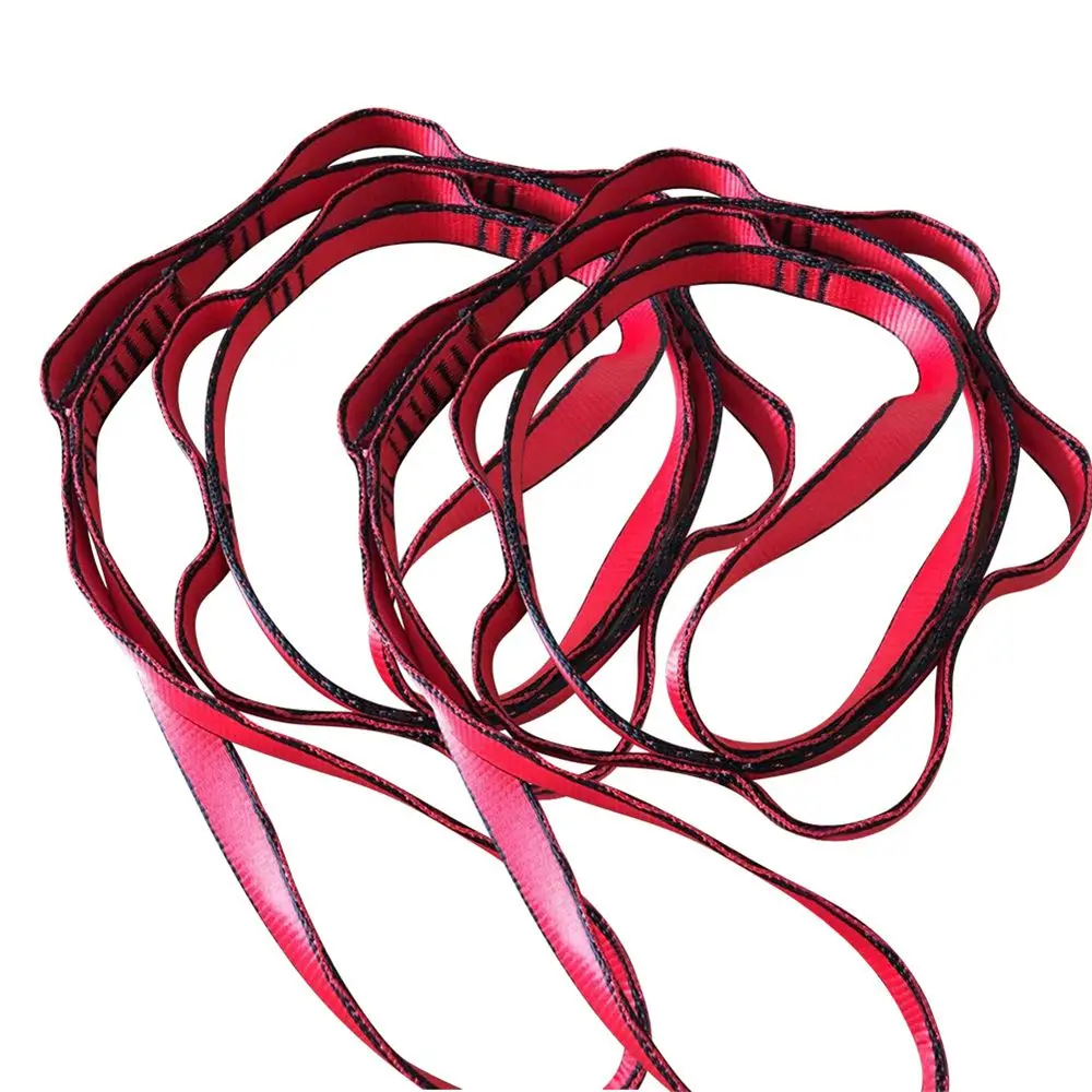 

1Pcs Load-Bearing Hang Bed Belt Nylon Webbing Hammock Accessories Climbing Rope Hammock Strap Travel Durable Outdoor Tools