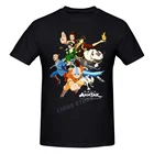 Футболка с изображением Аватара Последний Воздушный Бандер Гаан, одежда в стиле Харадзюку, футболки из 100% хлопка, брендовая футболка с изображением графики