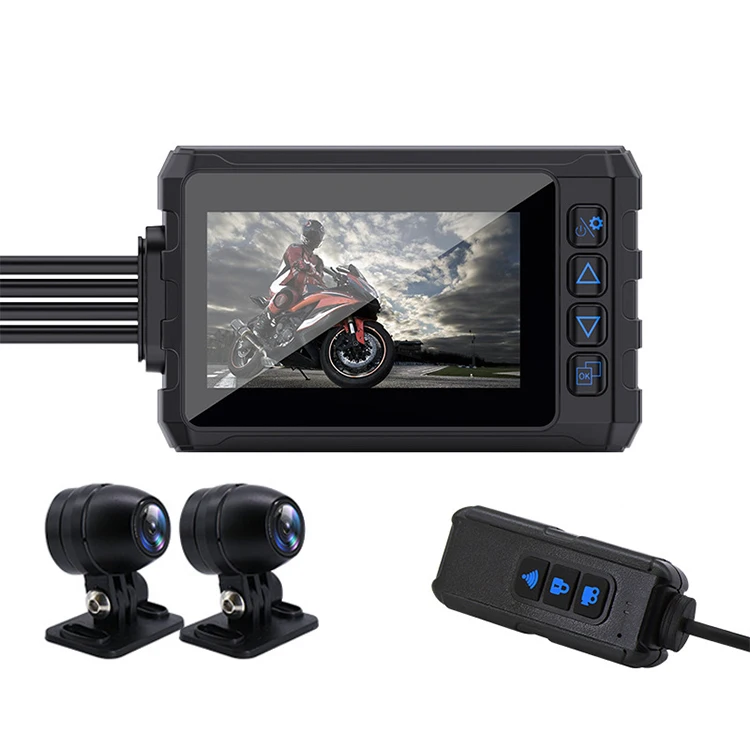

Motorcycle Camera HD 1080P Dual Lens Motorbike Bike Video Recorder Whole body Waterproof Night Vision GPS Wifi Dash Cam