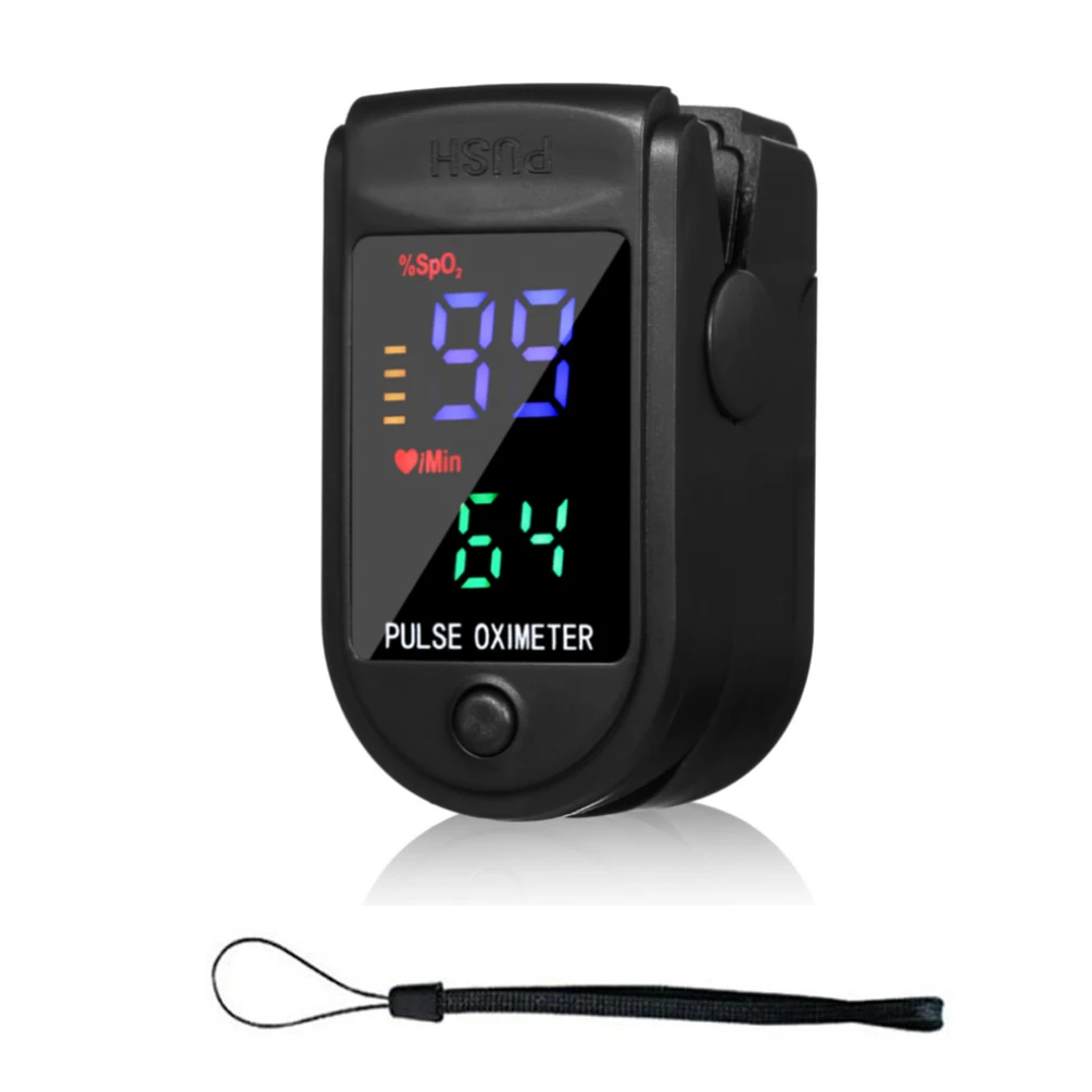 

Цифровой Пальчиковый пульсоксиметр, 4-цветный прибор для измерения пульса и уровня кислорода в крови, с OLED экраном, SPO2 PR