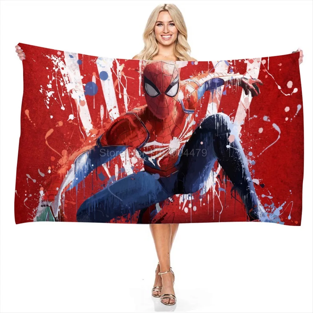 Дисней Марвел детская полотенце для умывания Spiderman микрофибра полотенце для ванны детей Картун Пляж Спа Купание Мстители Домашний текстиль.