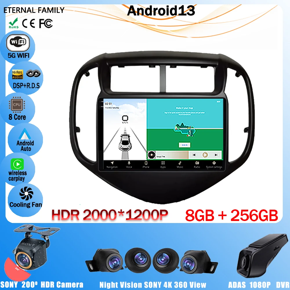

Android 13 для Chevrolet Aveo Sonic 2017-2021 CPU HDR QLED GPS-навигация мультимедийный плеер No 2Din DVD 7862CPU высокопроизводительный