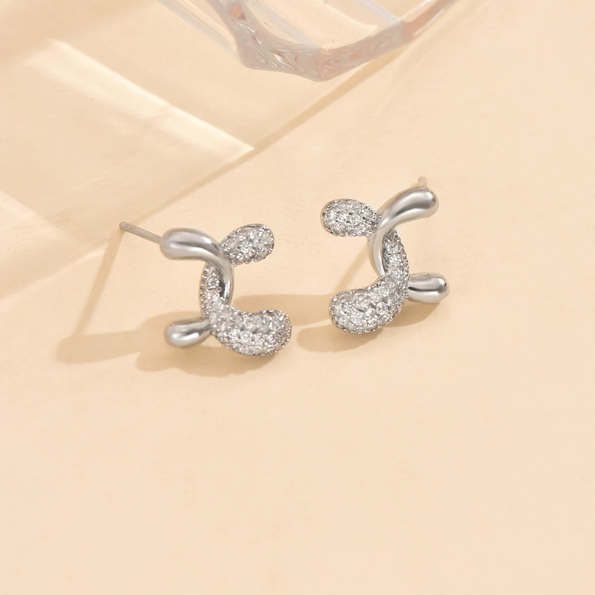 ALIYA креативные серьги с крестом для женщин позолоченные изысканные пирсинга