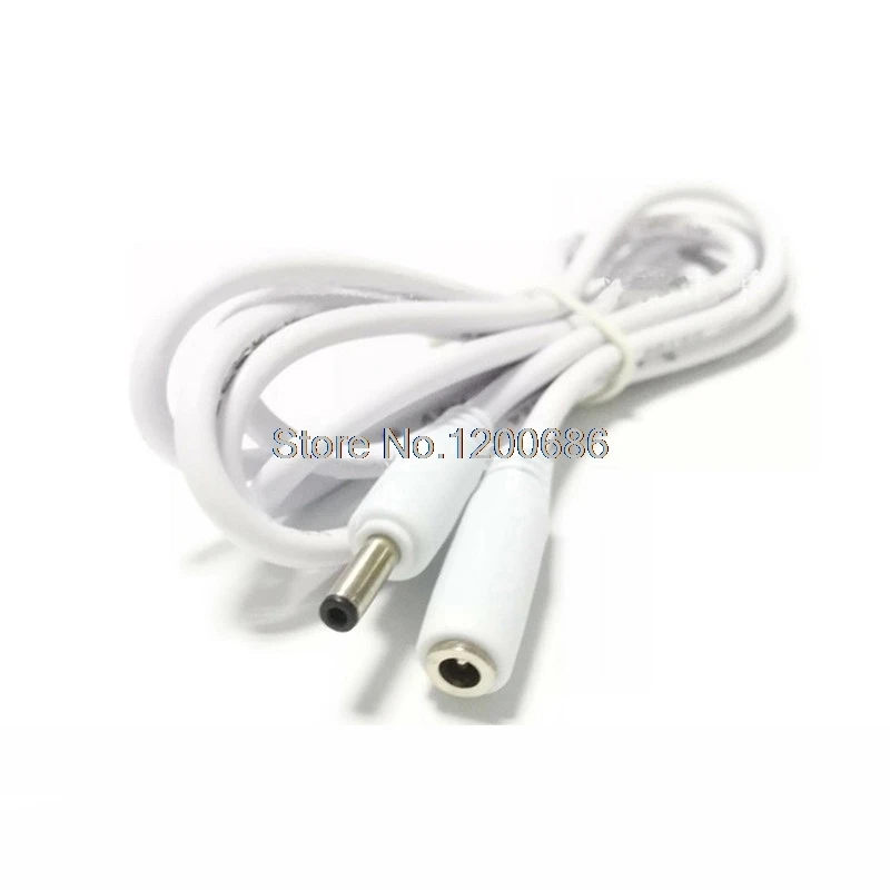 

3 meters 22AWG White DC 3.5 5V2A DC3.5X1.35 power extension wire harness male and female extension wire harness