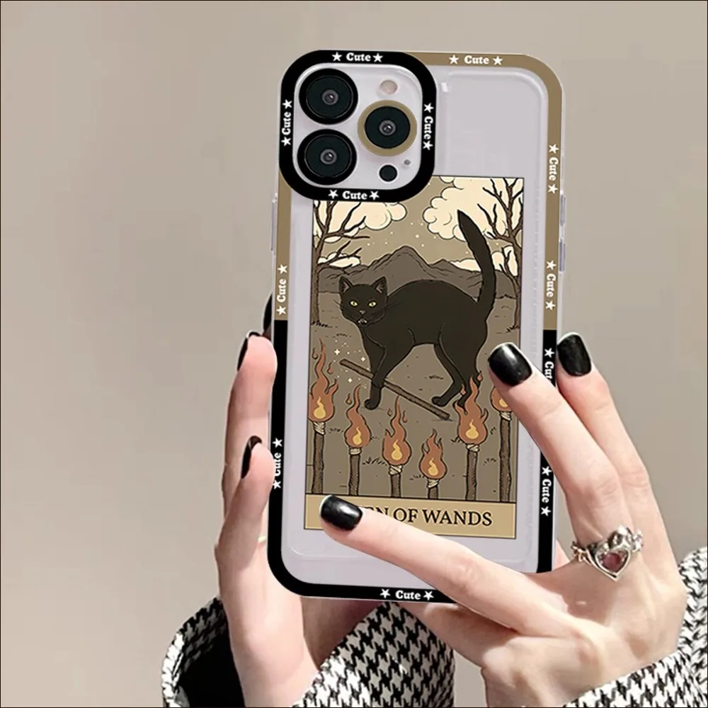 Чехол для телефона Witches Moon Tarot Mystery Totem Cat Redmi 7 8 9 A Note 5 10 11 Pro Max 4G 5G Funfas