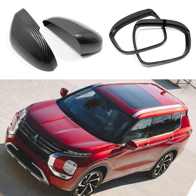 

For Mitsubishi Outlander 2022 ABS Chrome Rearview mirror cover Trim/Rearview mirror Decoration Car styling