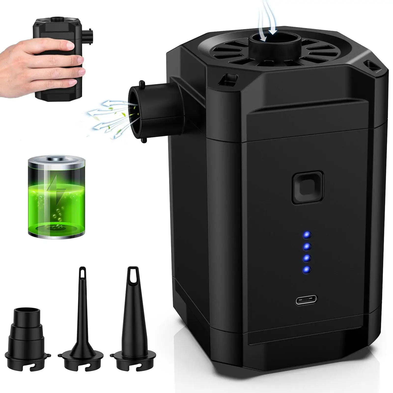 

Portable Electric Air Pump Blower Inflator/deflator Pump for Swimming loop Bed