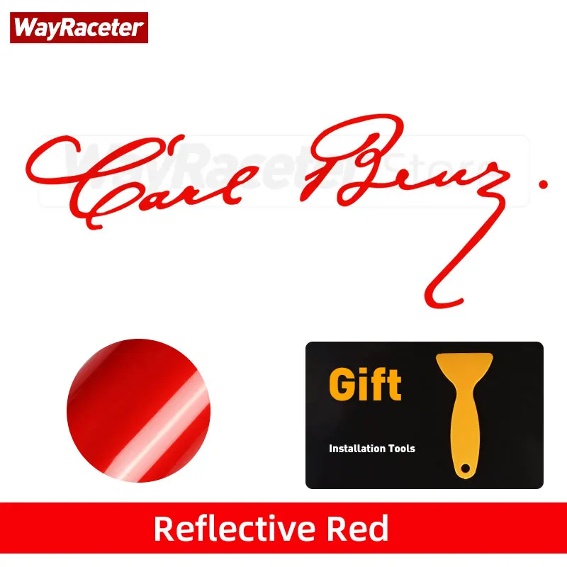 Светоотражающая автомобильная наклейка с подписью Karl Friedrich Benz, виниловая наклейка с подписью для Mercedes AMG A C E S CLA CLS GLA GLC GLE R G M Class